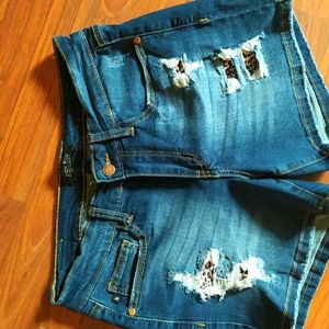 Judy Blue cheetah shorts size Med